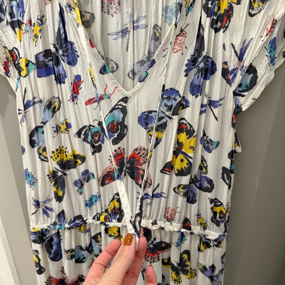 Old Navy Multicolor Butterfly Print Dress-Lg - Picture 3 of 5